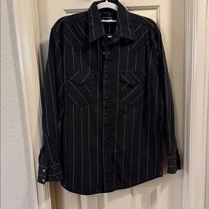 Wrangler Western Wear LS Striped Men's Shirt
